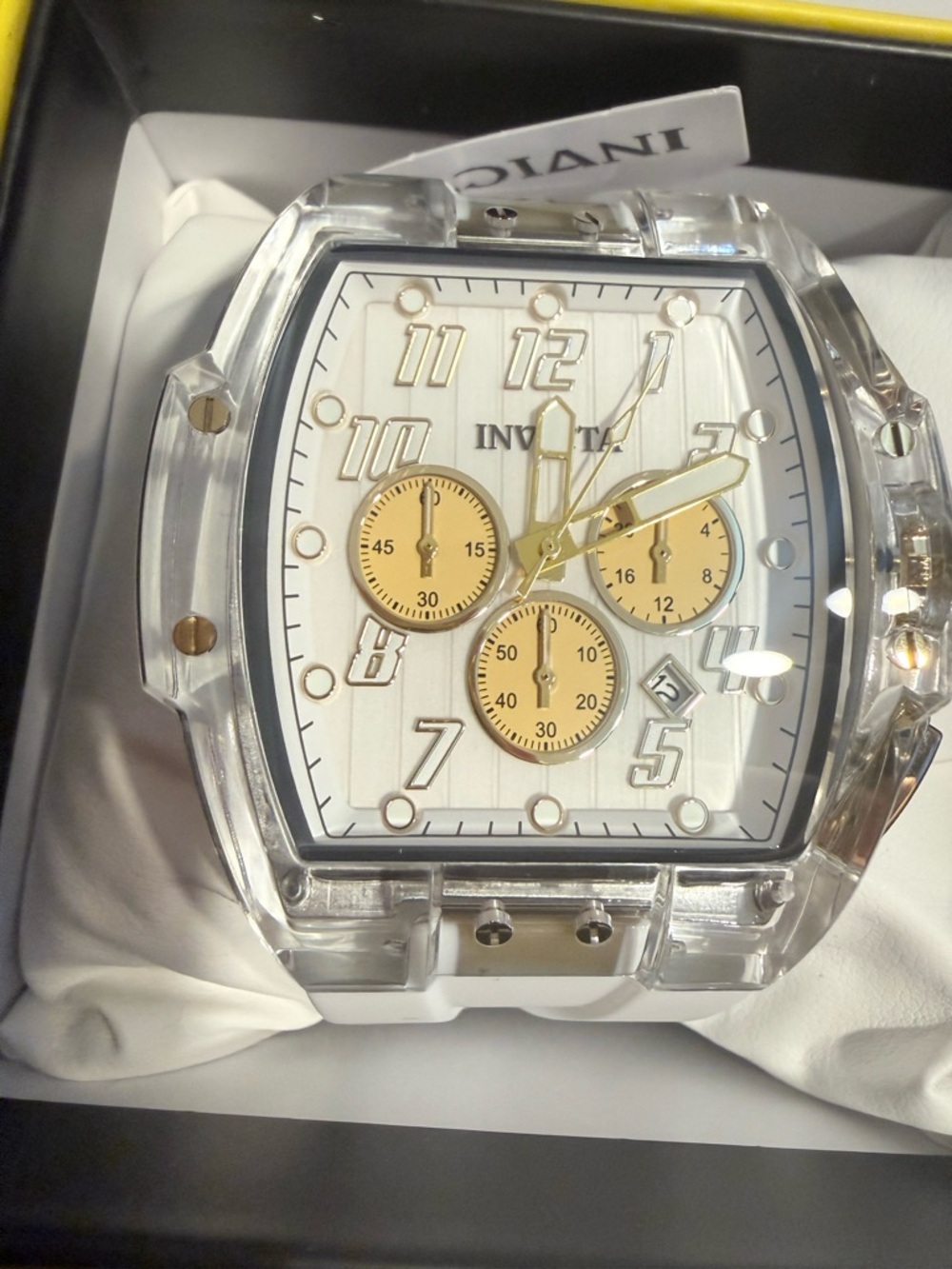 Invicta S1 Rally Vortce Men's Watch - 47mm, White (49983)-Professional Chronogra